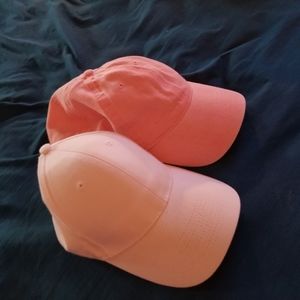 Pink/white hats